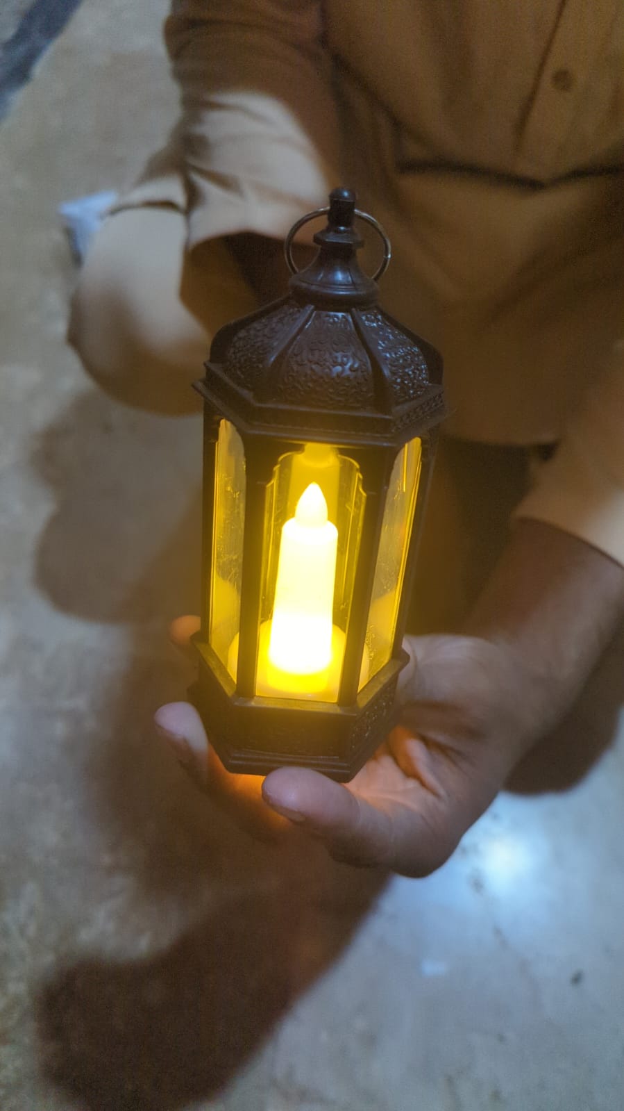 Antique Black Candle Lamp