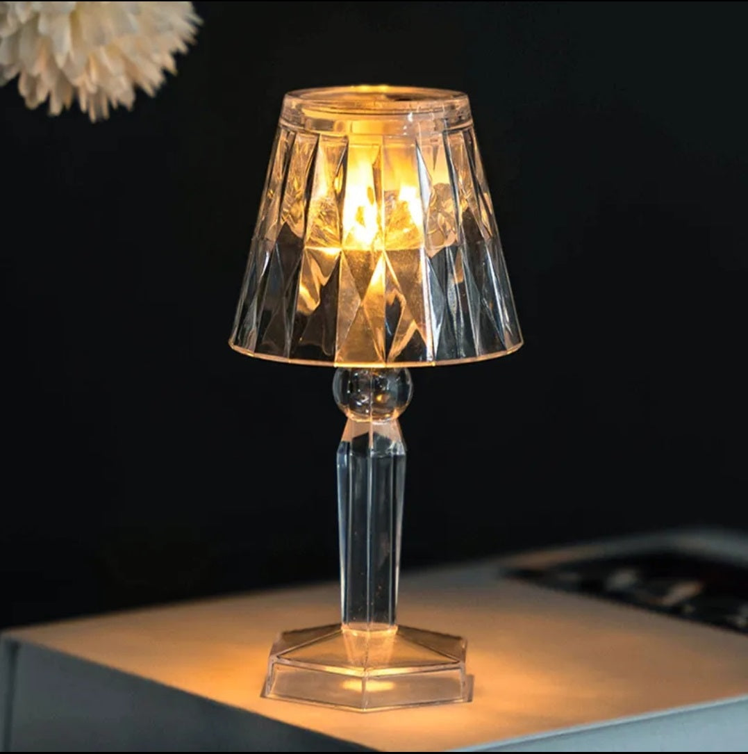 LED Night Light Crystal Table Lamp