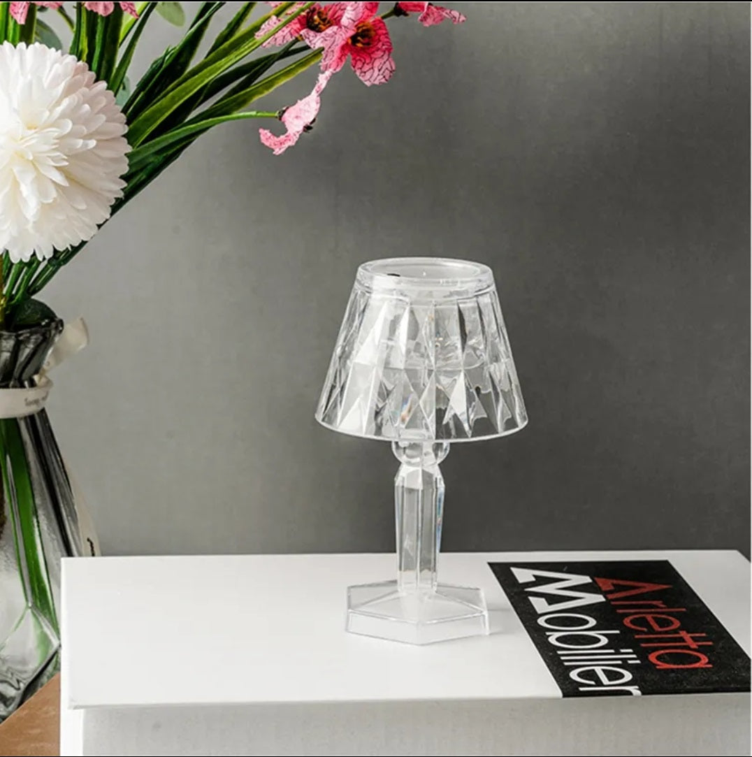 LED Night Light Crystal Table Lamp
