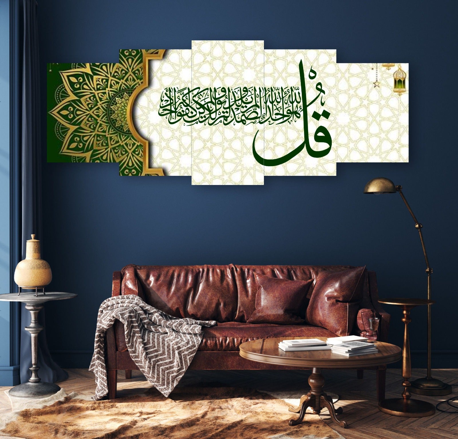 5 pieces Islamic wooden decorative pieces