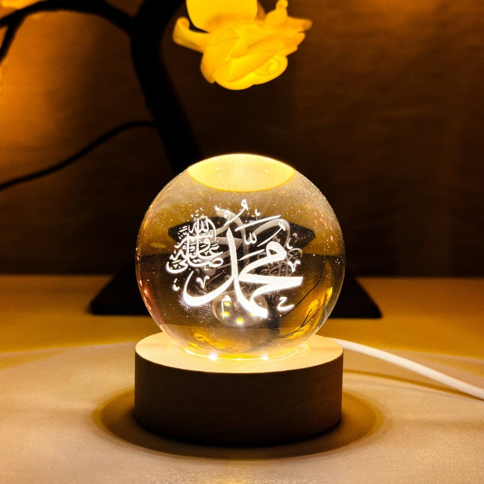 3d Arabic Crystal Ball Lamp